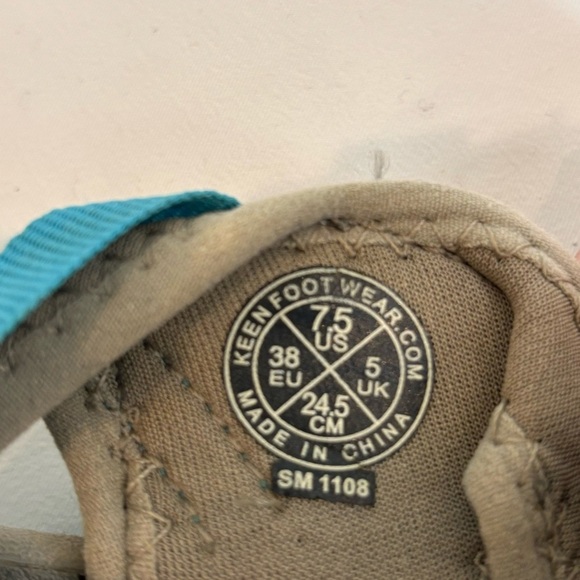 KEEN Sz 7.5 Whisper Bungee Closure Hiking Outdoor EVA Footbed Sandals - Picture 7 of 11